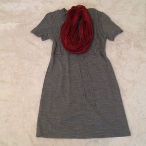 Charcoal grey sweater dress